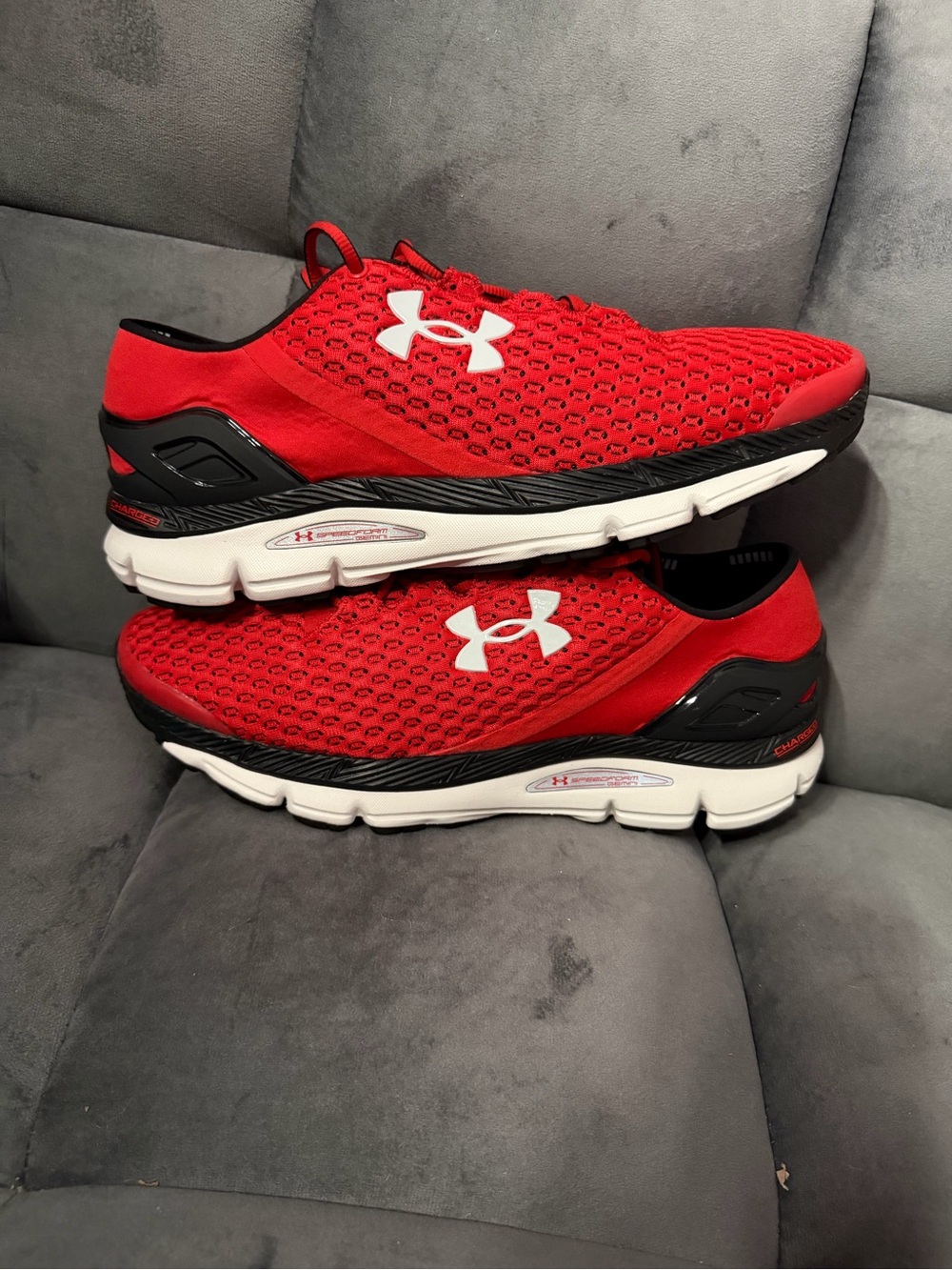 Under Armour UA Speedform Gemini Sneakers Red/Black 3026770 SZ 11.5 Men - Picture 2 of 8